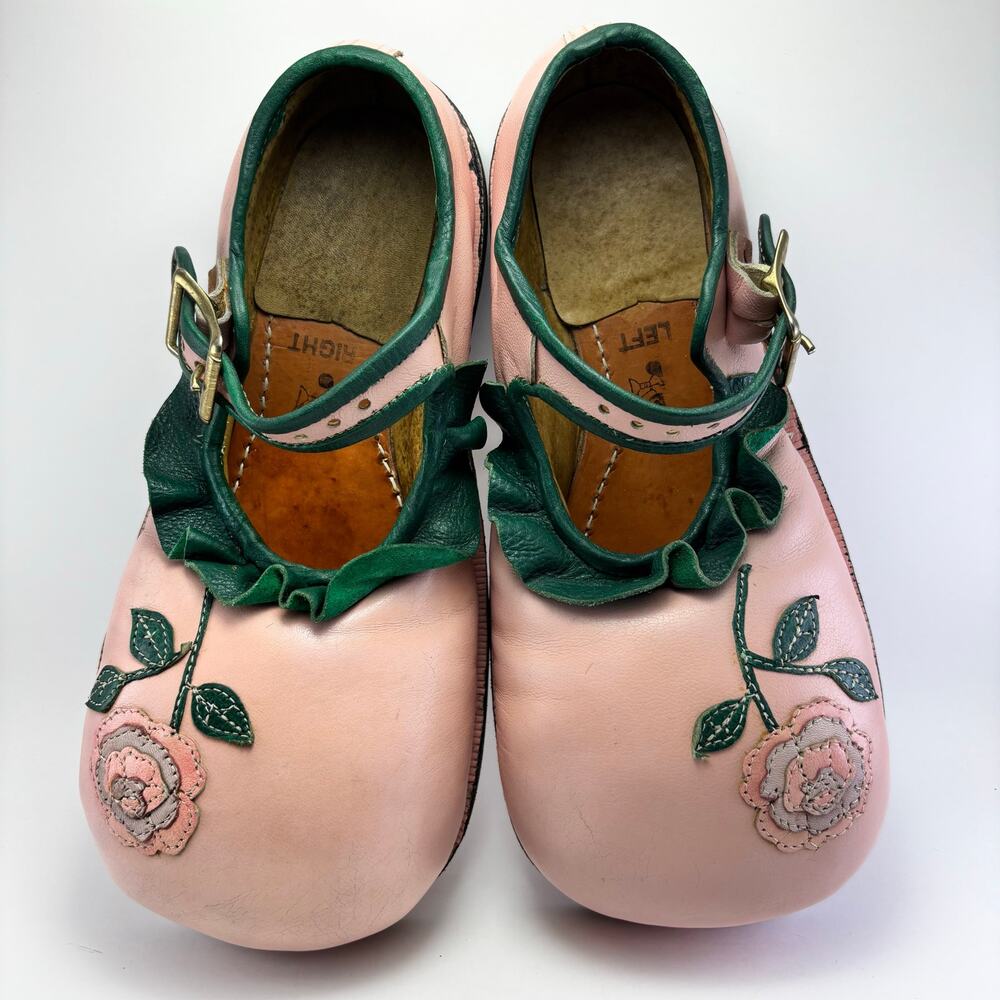 WAYNE & MARTY SCOTT Professional Vintage Custom Womens Pink Clown Shoes Size 7-8 - Picture 12 of 12